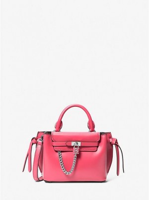 Bolsa Satchel Michael Kors Hamilton Legacy Extra-small Couro Belted Rosa | 126037-MVS