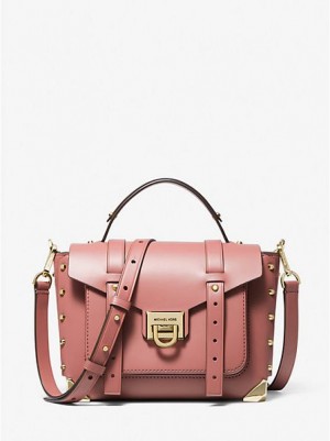 Bolsa Satchel Michael Kors Manhattan Medium Couro Rosa | 103478-AOY