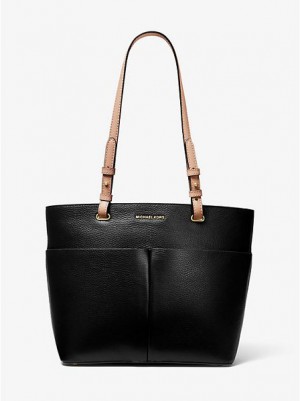 Bolsas Tote Michael Kors Bedford Medium Pebbled Couro Pretas | 428176-QXK