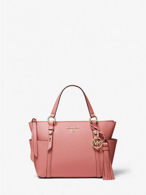 Bolsas Tote Michael Kors Sullivan Small Saffiano Couro Rosa | 160327-KWE