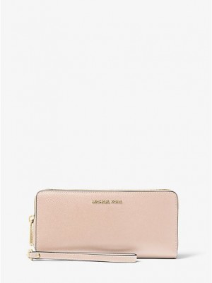 Carteiras Michael Kors Couro Continental Rosa | 928710-MAE