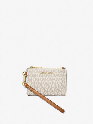 Carteiras Michael Kors Small Logo Luz Amarelas | 018437-DTV