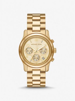 Relógios Michael Kors Runway Douradas | 164352-MLK