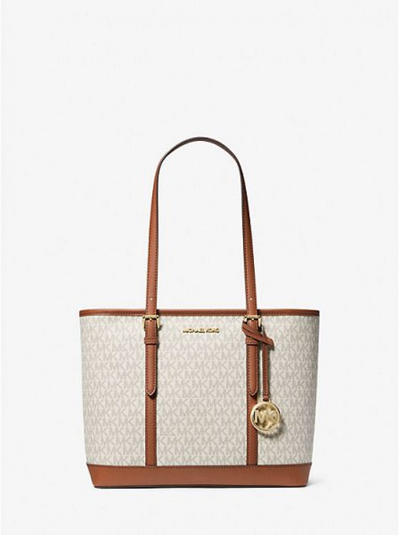 Bolsas Tote Michael Kors Jet Set Travel Small Logo Luz Amarelas | 064582-OWK