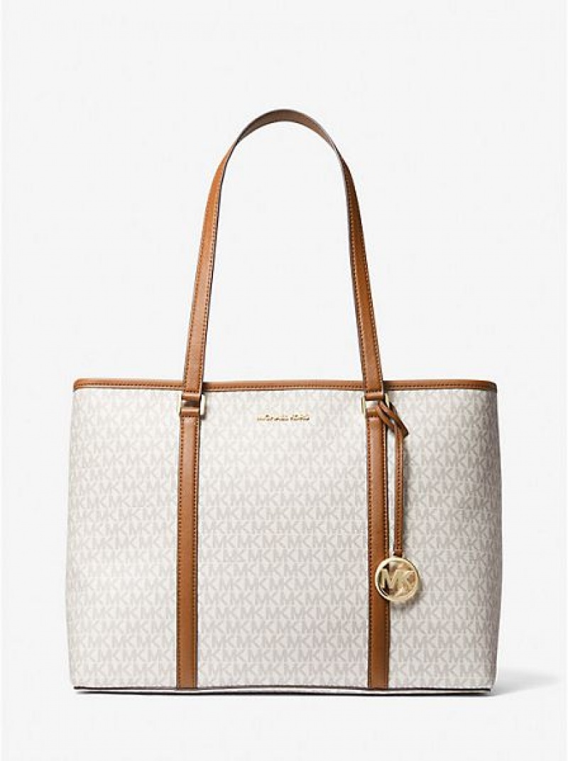 Bolsas Tote Michael Kors Sady Large Logo Luz Amarelas | 136859-BYI