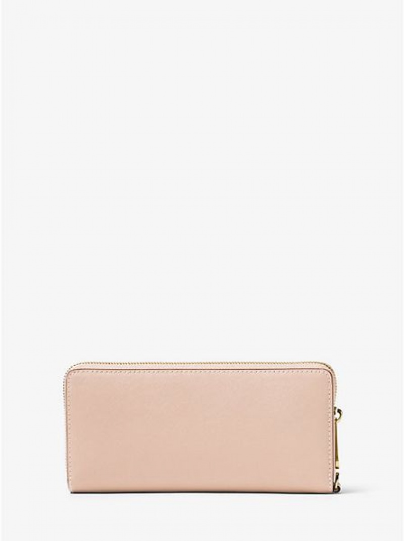 Carteiras Michael Kors Couro Continental Rosa | 928710-MAE