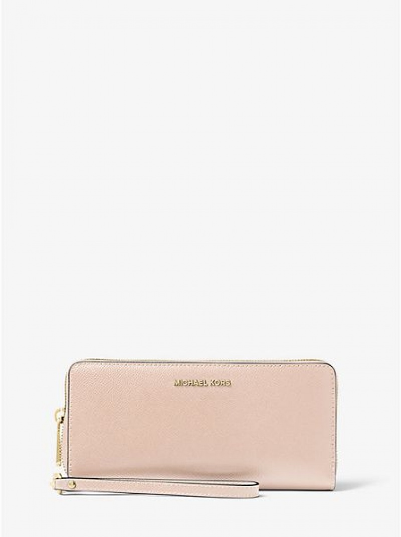 Carteiras Michael Kors Couro Continental Rosa | 928710-MAE