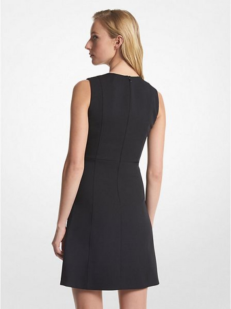 Minivestido Michael Kors Cutout Stretch Crepe Pretas | 074263-MWZ