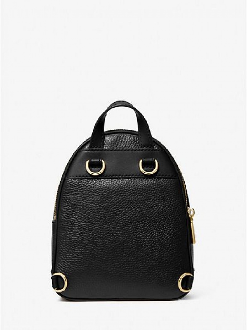 Mochila Michael Kors Brooklyn Extra-small Pebbled Couro Pretas | 085312-XWL