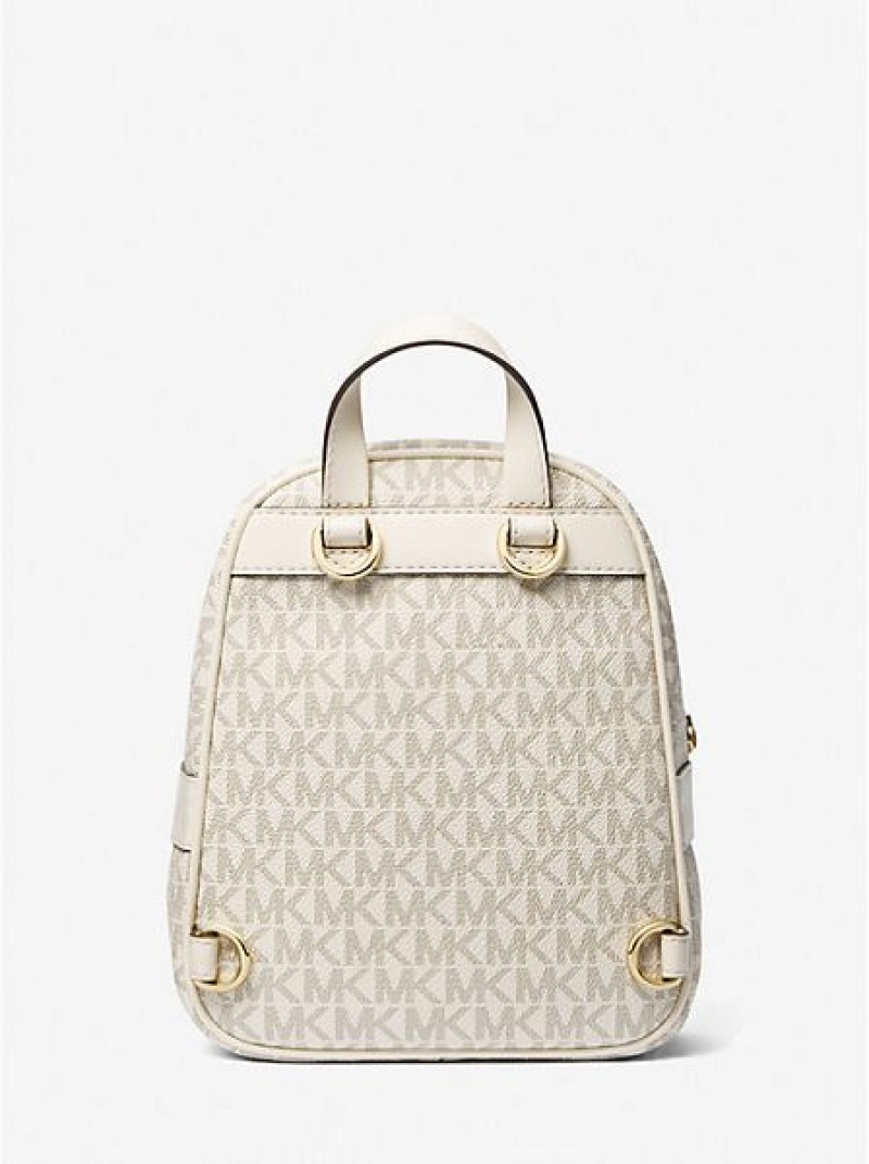 Mochila Michael Kors Elliot Extra-small Logo Creme | 048792-DTA