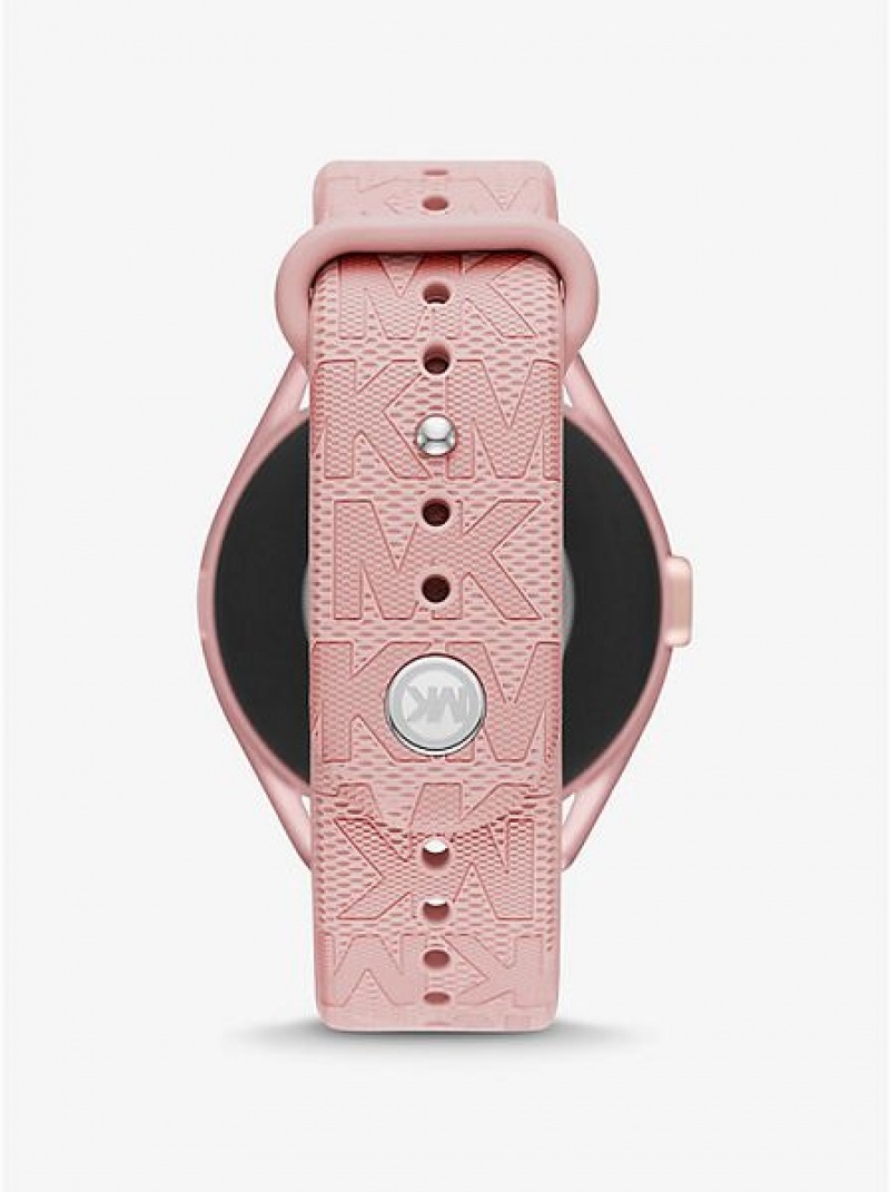 Relógios Michael Kors Access Gen 5e Mkgo And Logo Rubber Smart Rosa | 709146-KOD