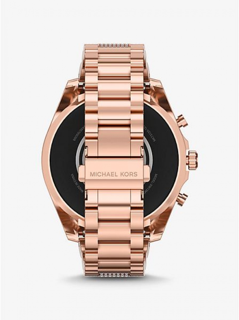 Relógios Michael Kors Gen 6 Bradshaw Pave Smart Rosa Douradas | 509726-CBO