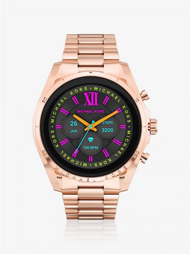 Relógios Michael Kors Gen 6 Bradshaw Smart Rosa Douradas | 489762-CZK