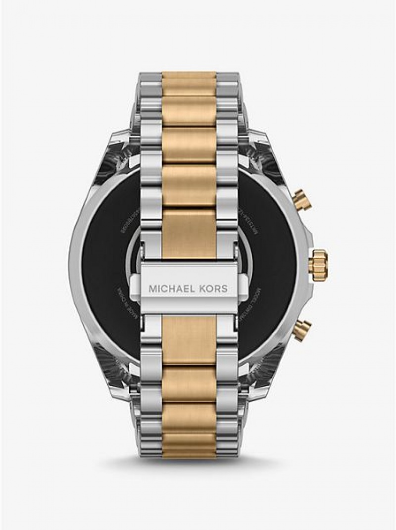 Relógios Michael Kors Gen 6 Bradshaw Smart Prateadas Douradas | 072458-NBI