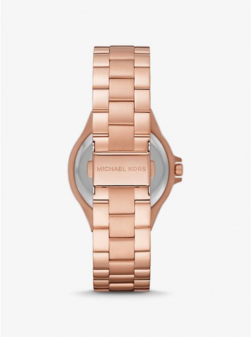 Relógios Michael Kors Lennox Pave Rosa Douradas | 683470-GXP