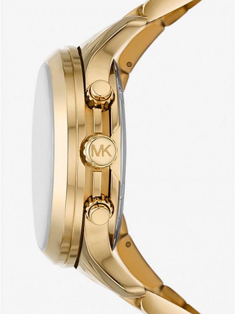 Relógios Michael Kors Limited-edition Runway 18k Stainless Steel Wrap Douradas | 748290-WKZ