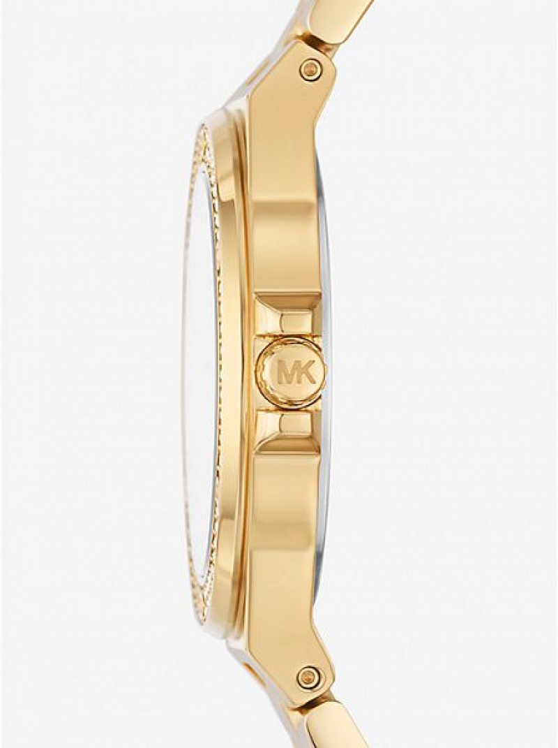 Relógios Michael Kors Mini Lennox Pave Douradas | 591473-TPA