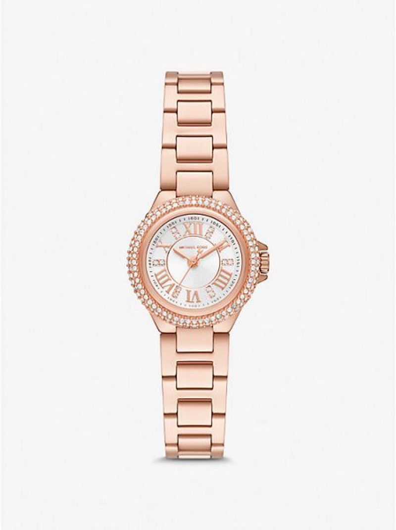 Relógios Michael Kors Petite Camille Rosa Douradas | 782149-XRH