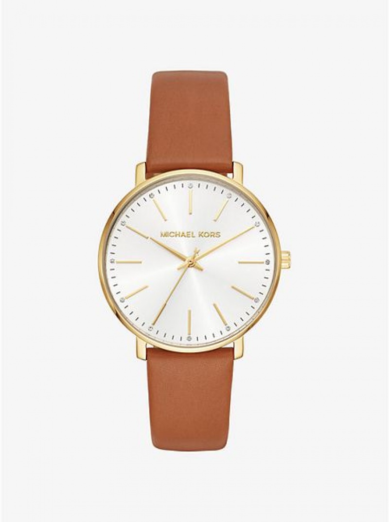 Relógios Michael Kors Pyper Couro Douradas | 981402-FGI