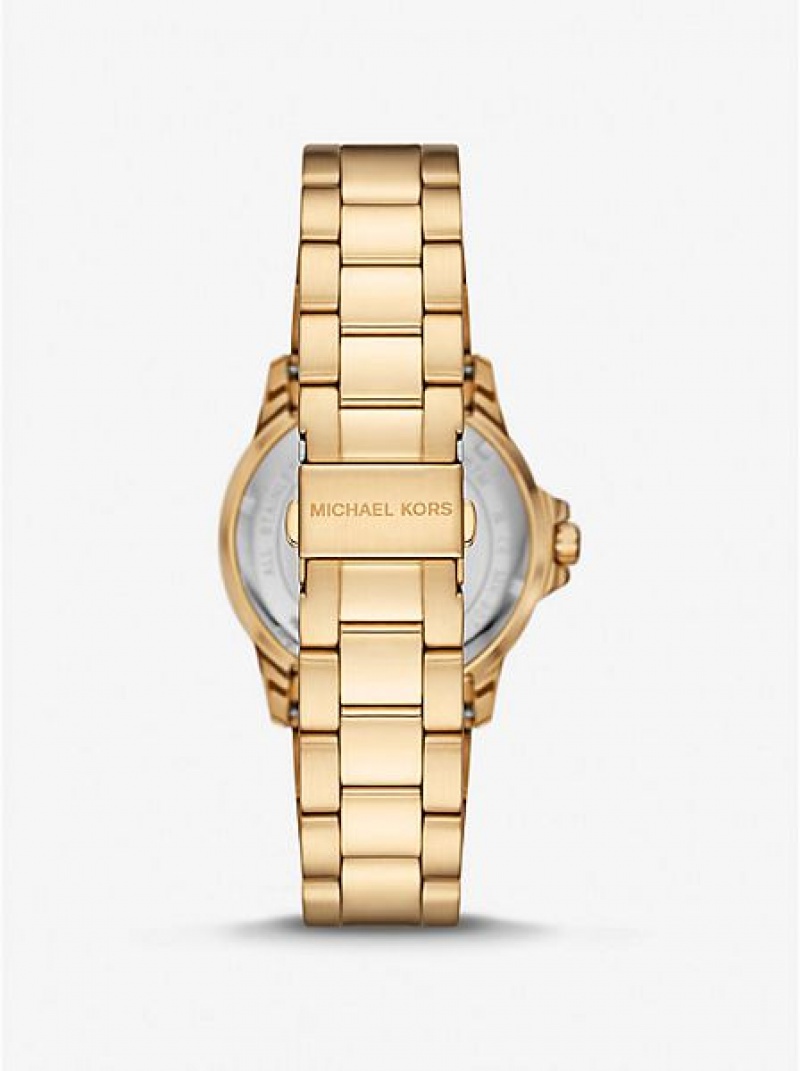 Relógios Michael Kors Slim Everest Douradas | 296538-CWJ