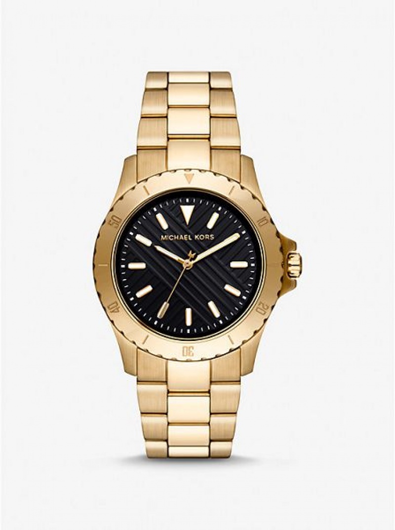 Relógios Michael Kors Slim Everest Douradas | 296538-CWJ